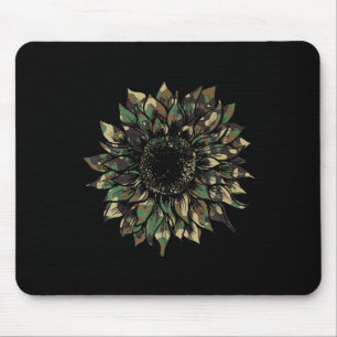 Camouflage Sonnenblumen Jagd Hippie Abenteuer Natu Mousepad