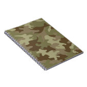 Camouflage Spirale Notebook Notizblock (Rechte Seite)