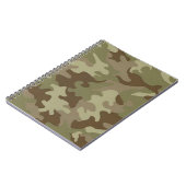 Camouflage Spirale Notebook Notizblock (Linke Seite)