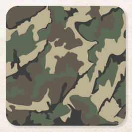 Camouflage, Square Untersetzer Set von 6