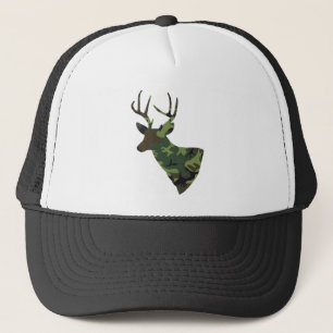 Camouflage Stag Hirschjagdjäger Truckerkappe