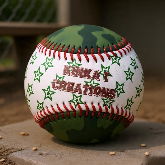Camouflage Stars Baseball