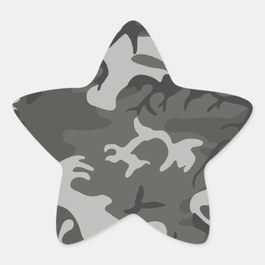 Camouflage Stern-Aufkleber (Vorderseite)