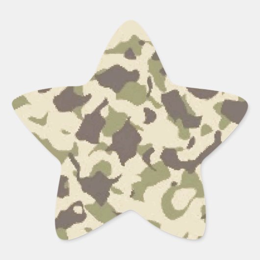 Camouflage Stern-Aufkleber (Vorderseite)