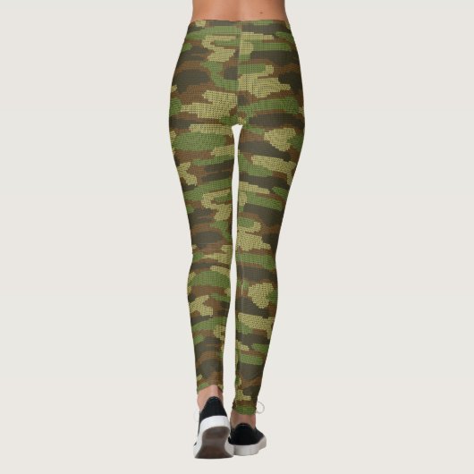 Camouflage Strick Leggings (Rückseite)