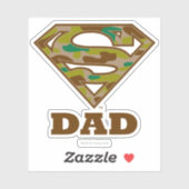 Camouflage Super Vater Aufkleber (Blatt)