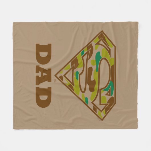 Camouflage Super Vater Fleecedecke (Vorderseite (Horizontal))