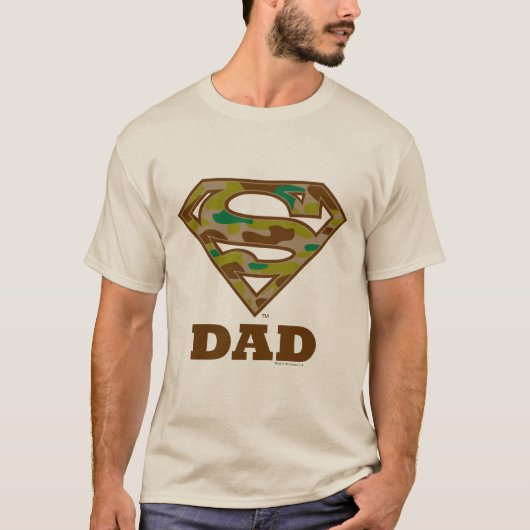 Camouflage Super Vater T-Shirt (Vorderseite)