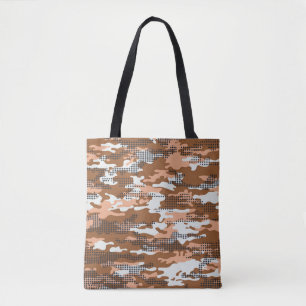 Camouflage Tapete mit Polka Punkte abstrakt Naht Tasche