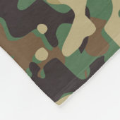 Camouflage Tarnmuster personalisierte Bezeichnung Fleecedecke (Ecke)