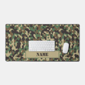 Camouflage Tarnmuster personalisierte Bezeichnung Schreibtischunterlage (Tastatur & Maus)