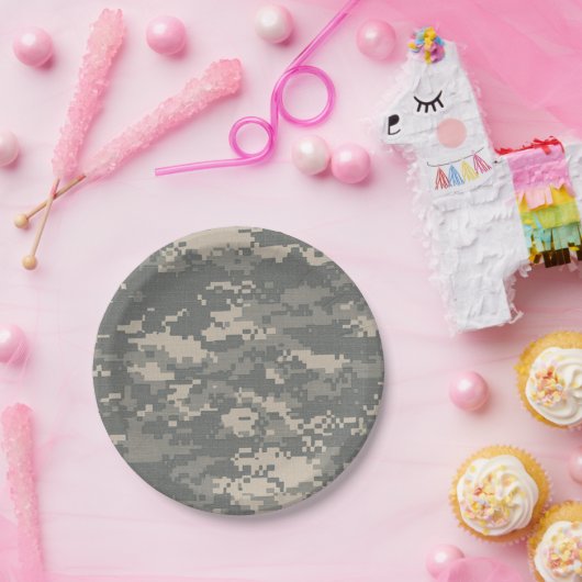 Camouflage-Tarnungs-Papier-Teller Pappteller (Party)