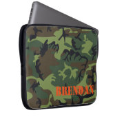 Camouflage-Tarnungs-personalisierte Laptop-Hülse Laptopschutzhülle (Vorne Rechts)