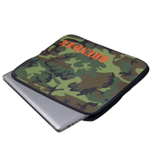 Camouflage-Tarnungs-personalisierte Laptop-Hülse Laptopschutzhülle (Vorne Knopf)