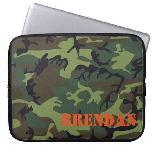 Camouflage-Tarnungs-personalisierte Laptop-Hülse Laptopschutzhülle (Vorderseite)