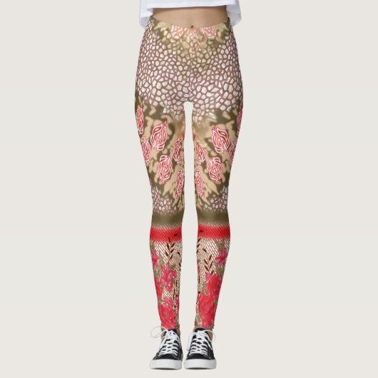 Camouflage, Tartan und Bootleg Leggings | Bildhaue (Vorderseite)