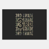 Camouflage Team 3. Klasse Platz zurück zum Schulle Geschenkpapier Set (Vorderseite)