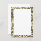 Camouflage Texturmuster Dankeskarte (Vorne/Hinten)