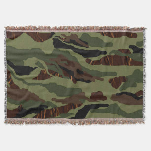 Camouflage Throw Blanket Decke