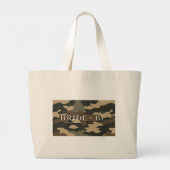 Camouflage Tote Bag Jumbo Stoffbeutel (Rückseite)
