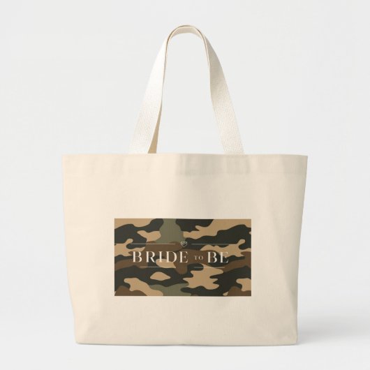 Camouflage Tote Bag Jumbo Stoffbeutel (Vorne)