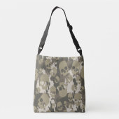 Camouflage Tote Beutel mit Schädel Tragetaschen Mit Langen Trägern (Rückseite)