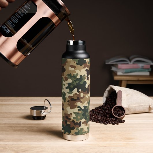 Camouflage Trinkflasche (Kaffee)