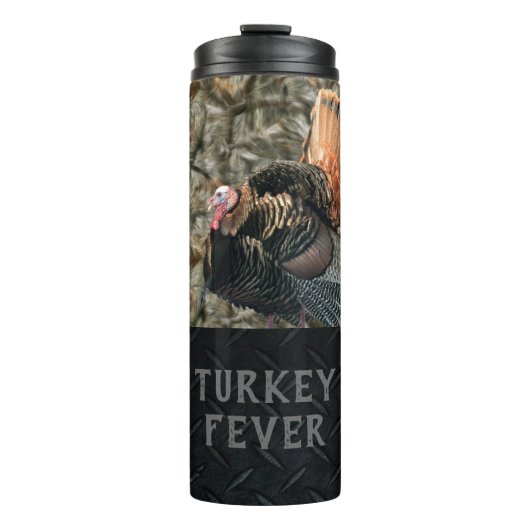 Camouflage Türkei Jagd Männer's Tumbler Thermosbecher (Vorderseite)