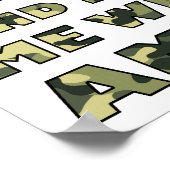Camouflage und Ammo Funny Junting Poster (Ecke)