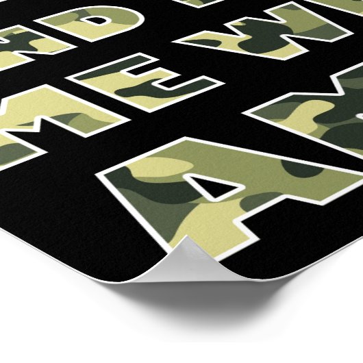 Camouflage und Ammo Funny Junting Poster blass (Ecke)