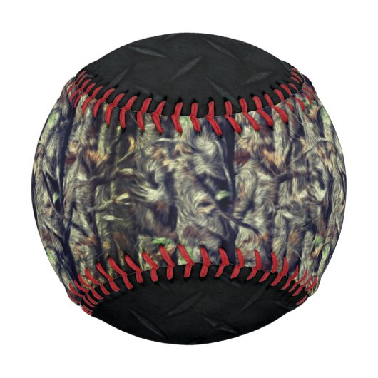 Camouflage und Black Diamond Plate Baseball (Vorderseite)