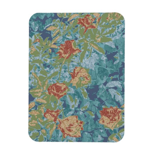 Camouflage und Blume Magnet (Vertikal)