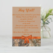 Camouflage und Einladung zur Hochzeit von Tan (Stehend Vorderseite)