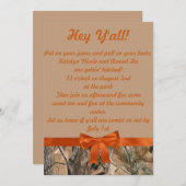 Camouflage und Einladung zur Hochzeit von Tan (Vorne/Hinten)