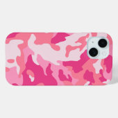 Camouflage und Flamingo-Rosa-Matching Case-Mate iPhone Hülle (Rückseite (Horizontal))