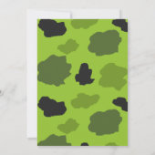 Camouflage und Hirsche 50. Geburtstagsparty Einladung (Rückseite)