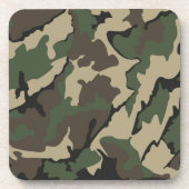 Camouflage, Untersetzer aus Hartkunststoff / Rücke (Vorderseite)