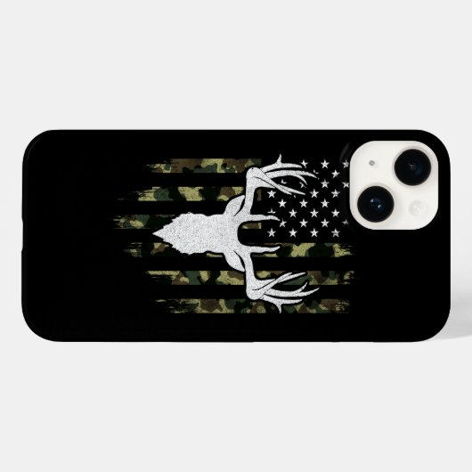 Camouflage Us Flag Hirschelch Buck Camoflage Jagd Case-Mate iPhone Hülle (Rückseite (Horizontal))