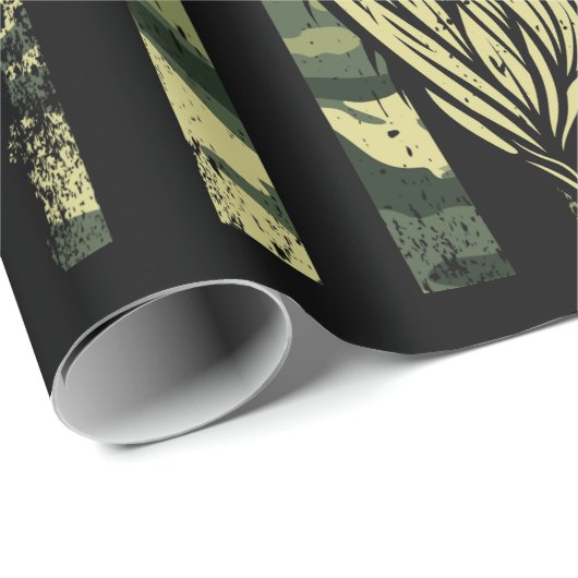 Camouflage US Flag Hirschelch Buck Camoflage Jagd Geschenkpapier (Rolleneckpunkt)