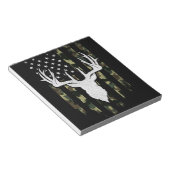 Camouflage Us Flag Hirschelch Buck Camoflage Jagd Notizblock (angewinkelt)