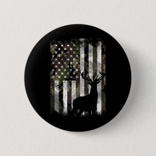 Camouflage Us Flag Hirschelch Buck Camoflage Jagdj Button