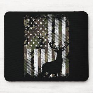 Camouflage US Flag Hirschelch Buck Camoflage Jagdj Mousepad