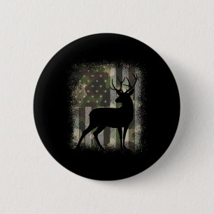 Camouflage Us Flag Hirschelch Buck Jagd Camouflage Button