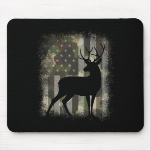 Camouflage Us Flag Hirschelch Buck Jagd Camouflage Mousepad