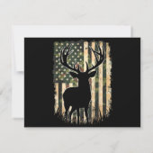 Camouflage US Flag Hirschjagd Jagdjäger (Rückseite)