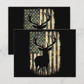 Camouflage US Flag Hirschjagd Jagdjäger (Vorne/Hinten)