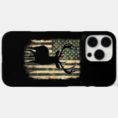Camouflage US Flag Hirschjagd Jagdjäger Case-Mate iPhone Hülle (Rückseite (Horizontal))
