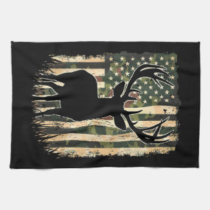 Camouflage US Flag Hirschjagd Jagdjäger Geschirrtuch