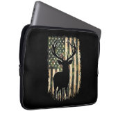 Camouflage US Flag Hirschjagd Jagdjäger Laptopschutzhülle (Vorne Rechts)