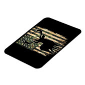 Camouflage US Flag Hirschjagd Jagdjäger Magnet (Linke Seite)